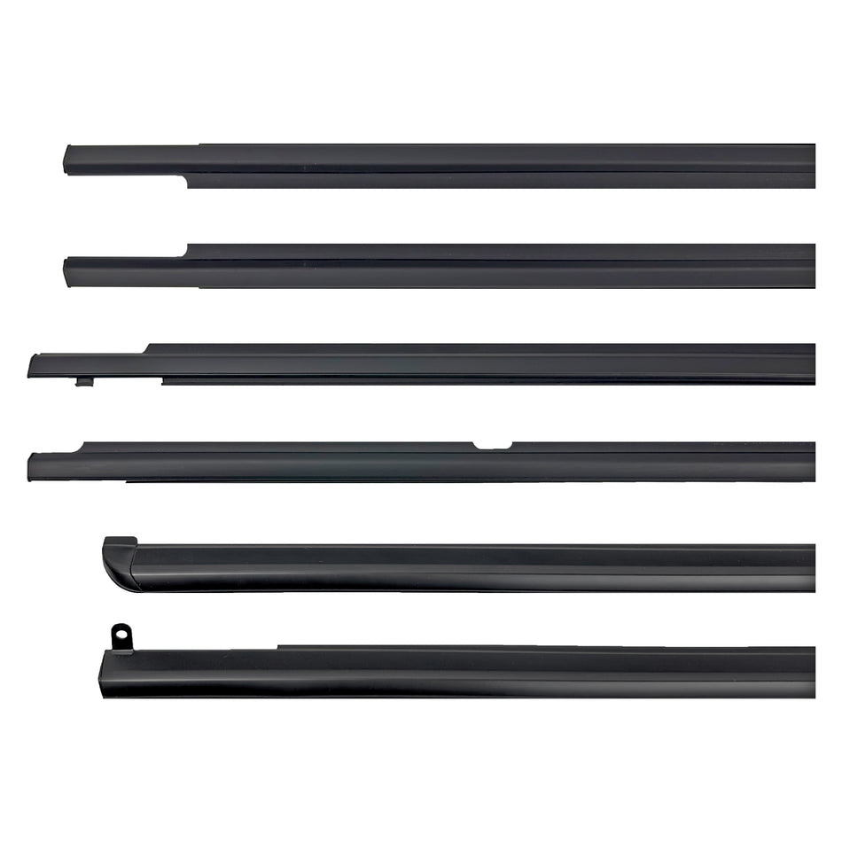 Blacked Out Window Seal Weather Strip 6 Piece Kit - Toyota 100/105 Series Landcruiser (1998-2007)
