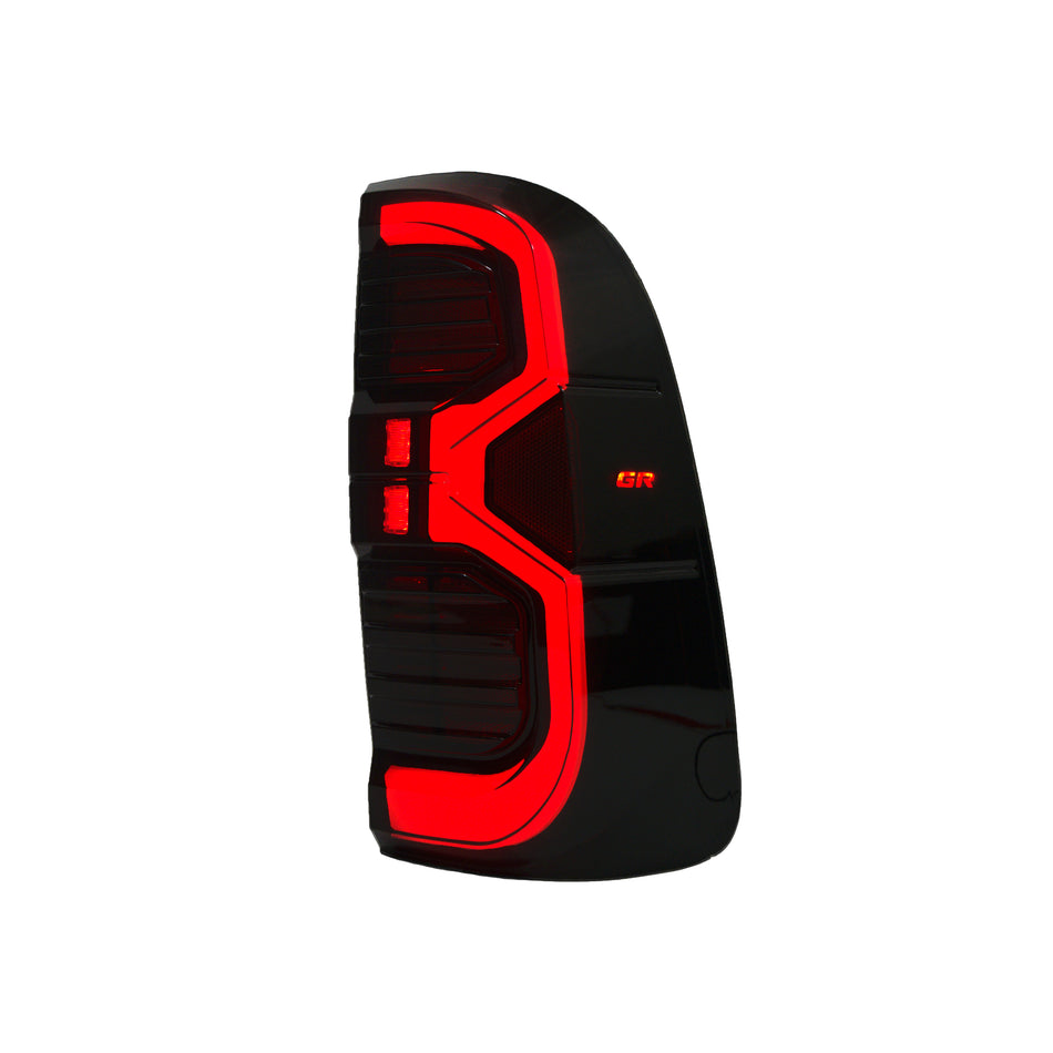 Black Smoked LED Tail Lights (Pair) - Toyota N70 Hilux (2005-2015)