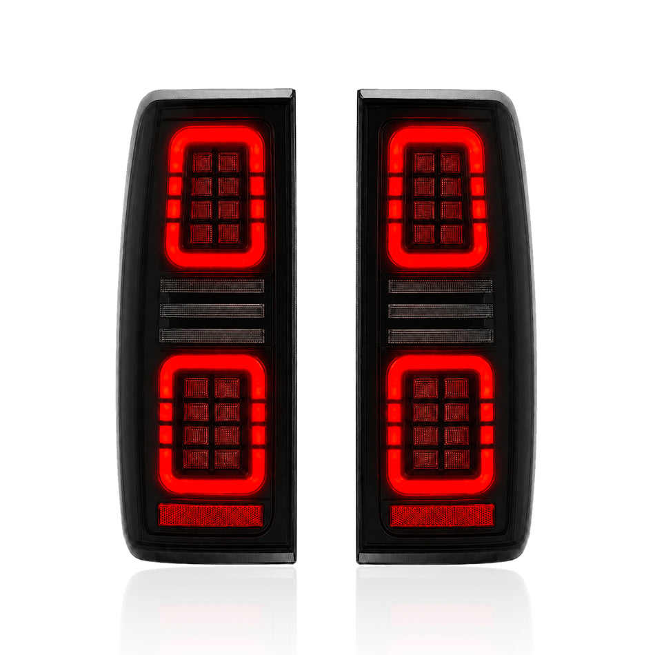 Toyota 80 Series Landcruiser (1990-1997) Black Smoked LED Tail Lights (Pair)