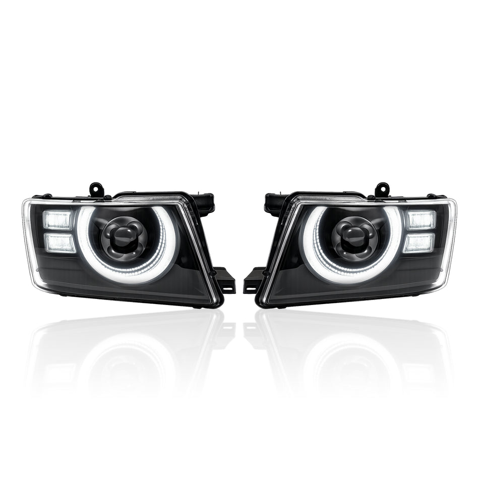 Nissan GU/Y61 Patrol (2004-2016) [Series 4+] Smoked Projector Bi-LED Head Lights (Pair)