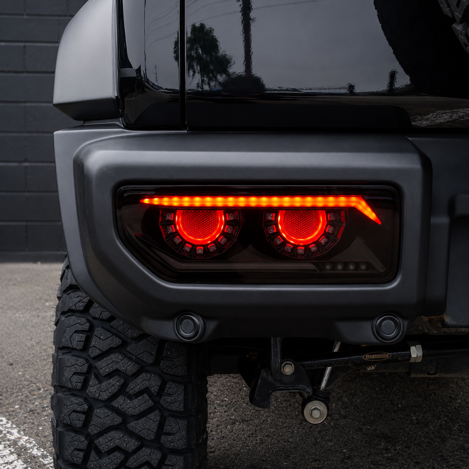 Blacked Out LED Tail Lights (Pair) - Suzuki Jimny (2018-Current) / Tray Lights