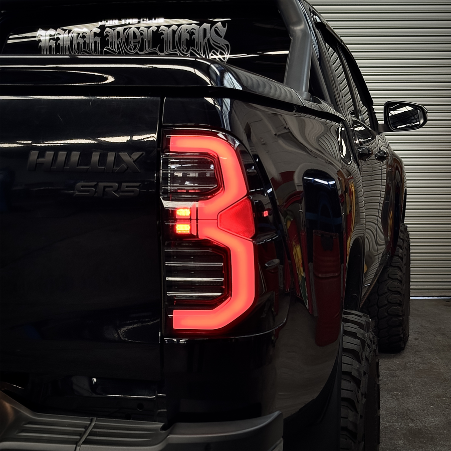 Blacked Out Sequential LED Tail Lights (Pair) - Toyota Hilux N80 (2015-Current)