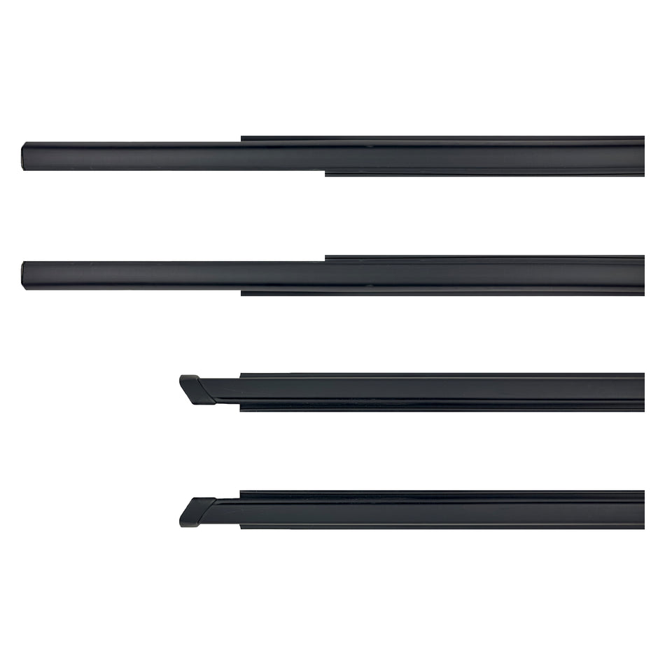 Blacked Out Window Seal Weather Strip 4 Piece Kit - Toyota N80 Hilux (2015-2025)