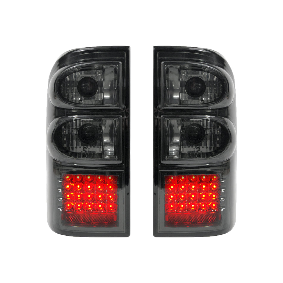 Smoked LED Tail Lights (Pair) - Nissan GU Patrol (1997-2004) [Series 1-3 Wagon]