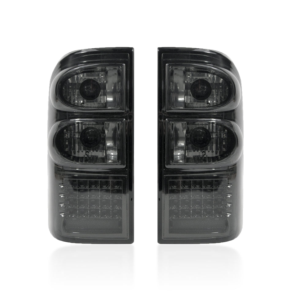 Smoked LED Tail Lights (Pair) - Nissan GU Patrol (1997-2004) [Series 1-3 Wagon]