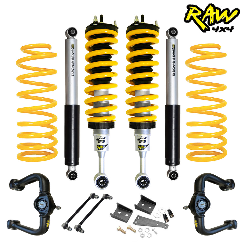 RAW 4x4 3" Front / 2" Rear 50-75mm PREDATOR XPR Performance Lift Kit - Nissan NP300/D23 Navara (2015-Current)