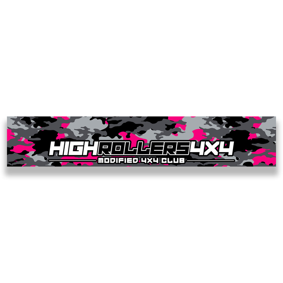 Modified 4x4 Club Sun Visor (Camo Series) - Urban Pink