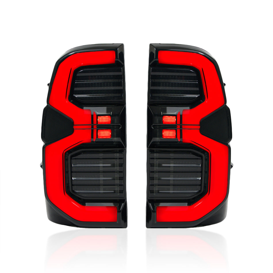 Black Smoked LED Tail Lights (Pair) - Toyota N80 Hilux (2015-Current)