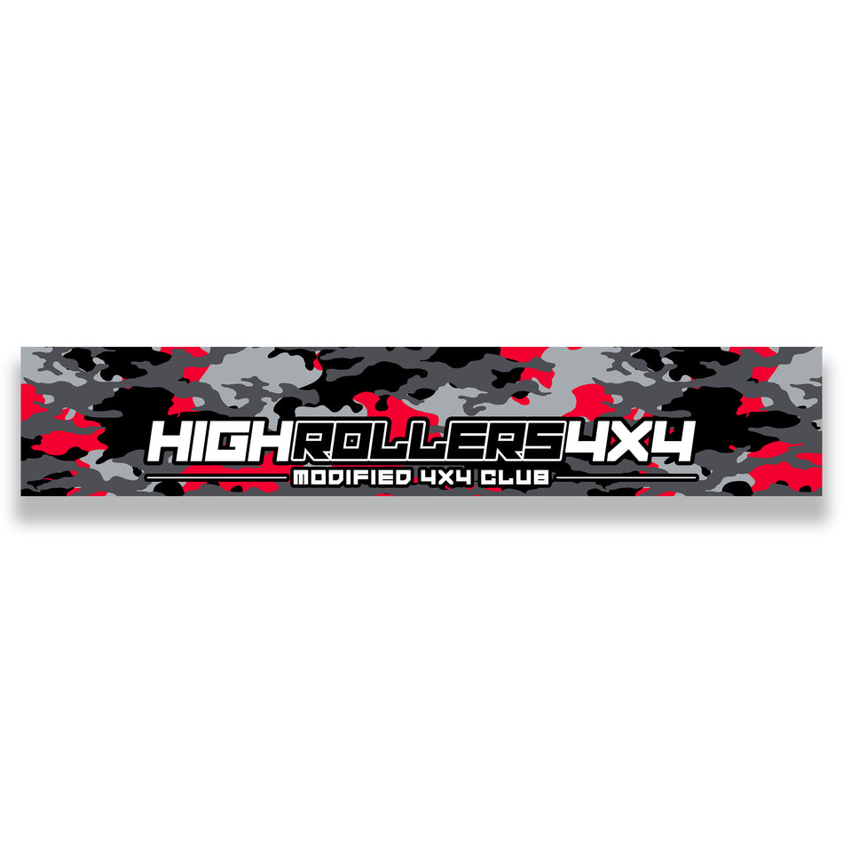 Modified 4x4 Club Sun Visor (Camo Series) - Urban Red