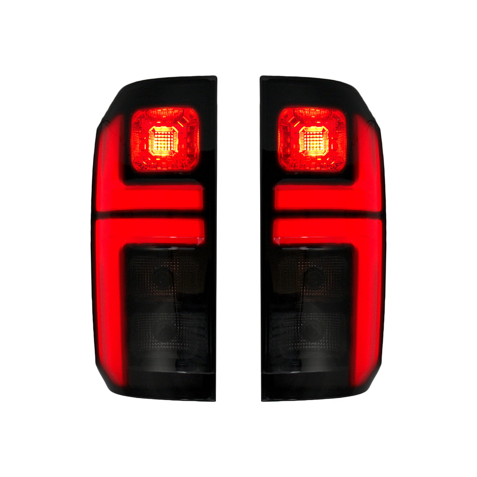 Black Smoked LED Tail Lights (Pair) - Mitsubishi MV Triton (2024-Current)